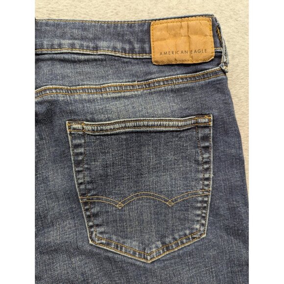 American Eagle Jeans Mens 32x34 Blue Original Bootcut AirFlex+ Stretch Denim - Picture 9 of 15